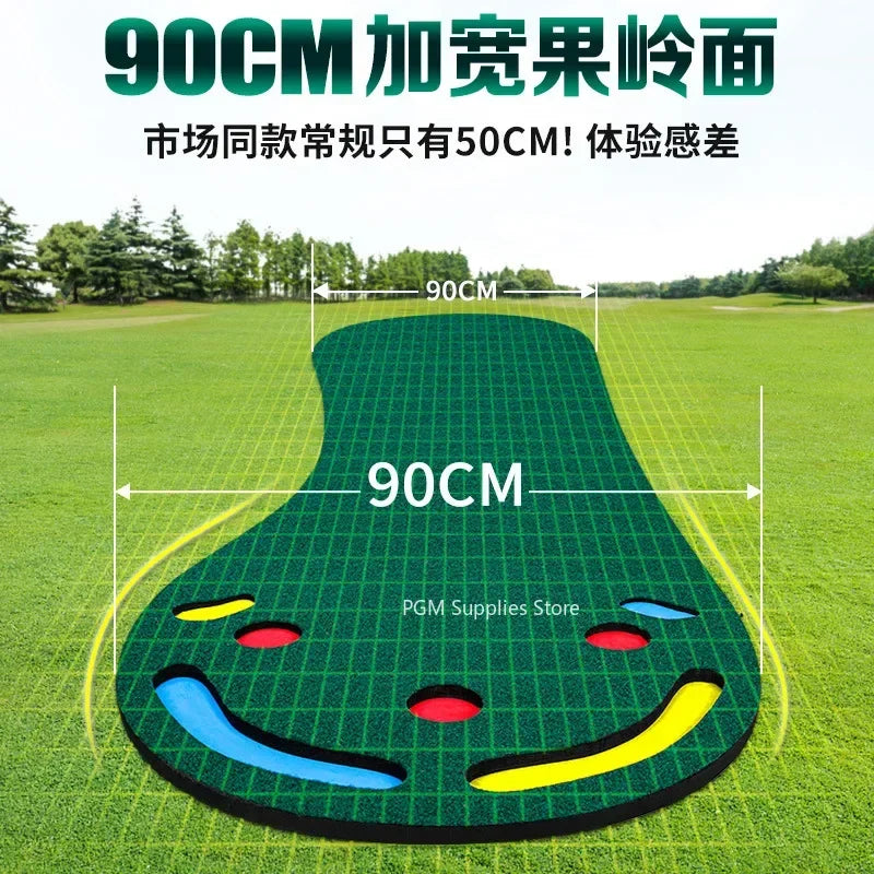 PGM Golf Green Home Golf Putting Mats 300x90cm Portable Putting Practice Aids Professional Indoor Putting Practice Golf Trainer
