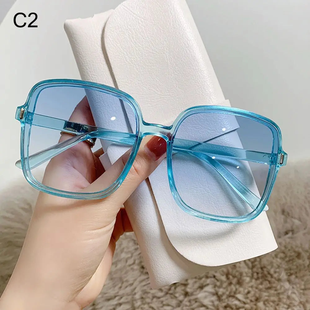 2022 Black Square Oversized Sunglasses Square Glasses Personalized Cat Eyes Colorful Sunglasses Trend Versatile Sunglasses UV400