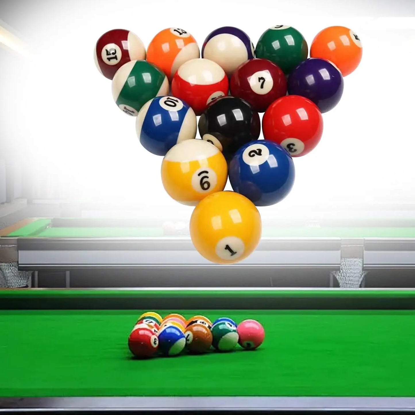 16Pcs Pool Table Balls Professional Billiard Balls for Bars Game Rooms Clubs