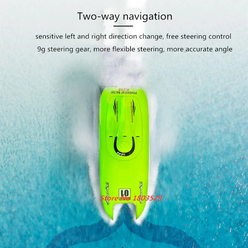 40km/H High Speed 2.4G RC Speedboat 53cm Large Size RC Racing Boat Mulit Function Waterproof RC Boat Summer Water Play Game Gift