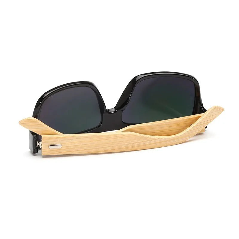 Original Wooden Bamboo Sunglasses Men Women Mirrored UV400 Sun Glasses Real Wood Shades Gold Blue Goggles Sunglases Male