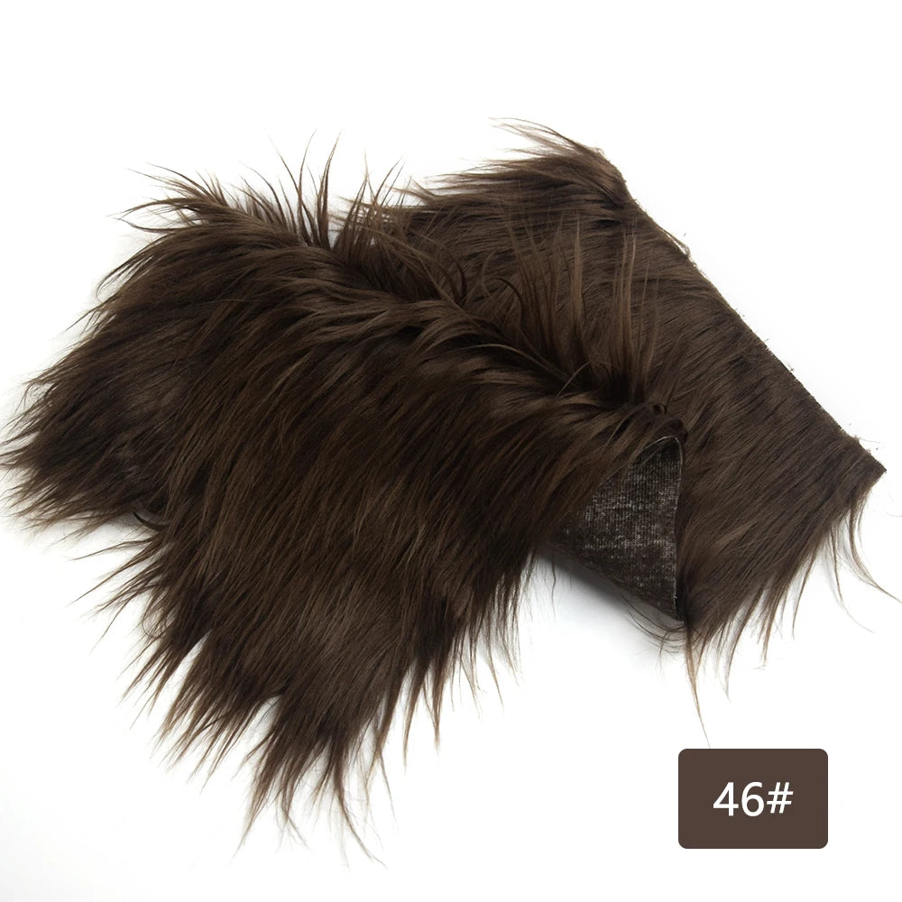 Faux Fur Fabric 46 Colors 160x50cm 8cm Soft Long Plush Handmade Doll/Clothing Shaggy Fabric