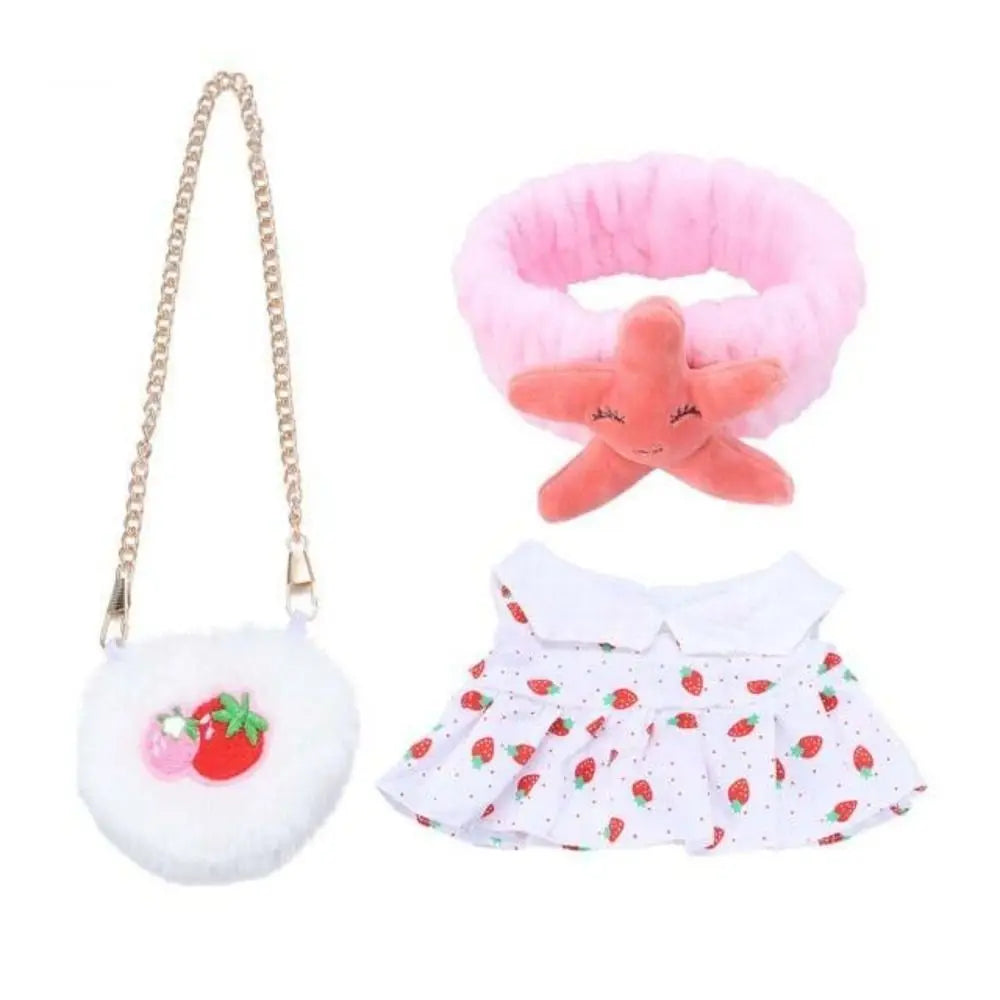 Doll Cloth Accessories LaLafanfan Cafe Clothes Dress Up DIY Clothing Yellow Duck Clothes 30cm Kawaii Plush Clothes Dolls