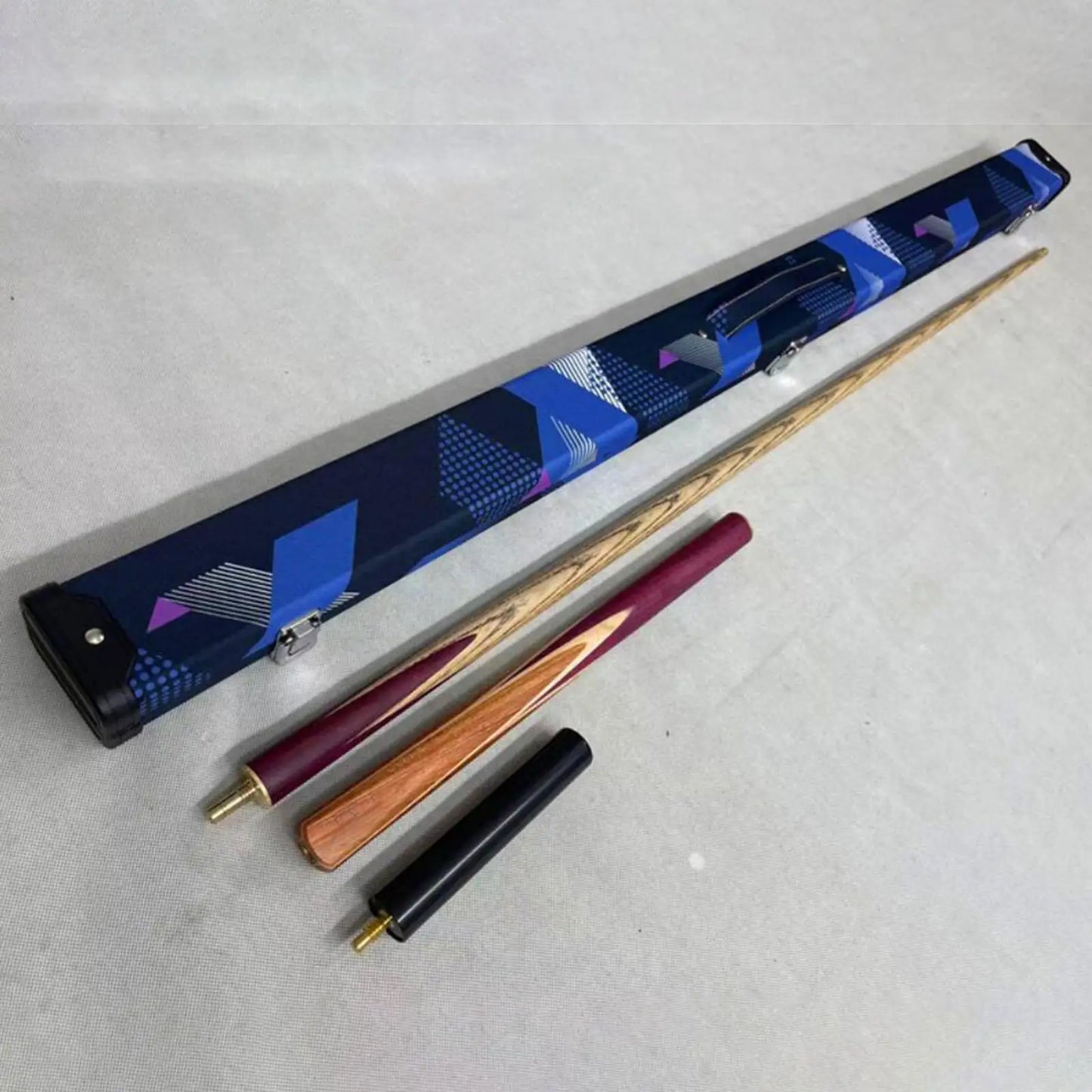 Pool Cue Case PU Billiard Pool Cue Sticks Carrying Case for Training Travel
