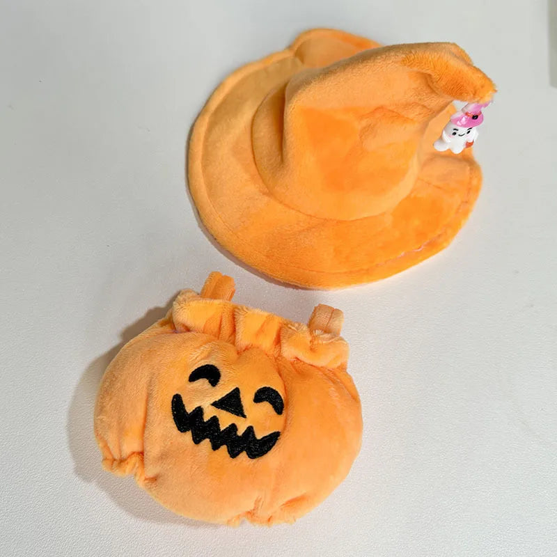Labubu I II Idol Dolls Halloween Clothing Plush Doll'S Clothes Outfit Accessories for Korea Kpop Exo Sitting Party Pumpkin Suit