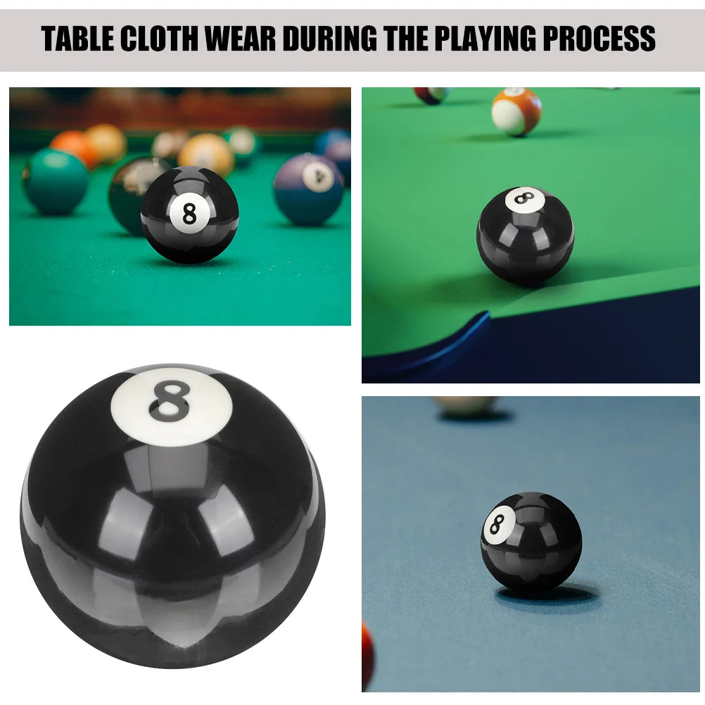 Large Pool Ball Wear Resistant Billiard Balls Replaceable Balls Black 8 Balls Practice Training Snooker Accessories Pool Game