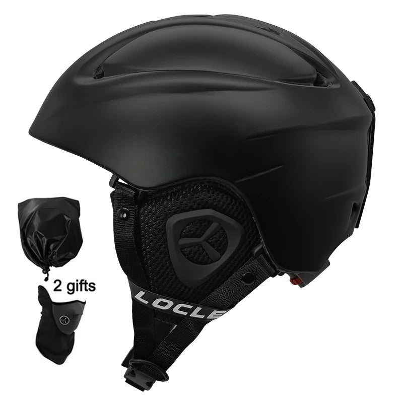 LOCLE Men Skiing Helmet Women Adult and Children Kids Snowboard Skateboard Skiing Equipment Snowmobile Motorcycle Helmets