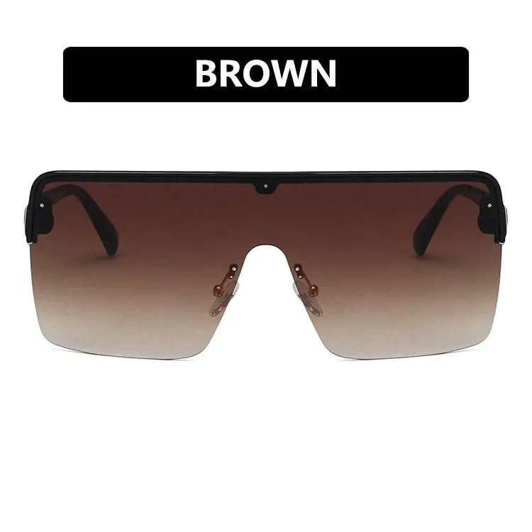 Hot Fashion Brand Designer Sunglasses Women Summer Rimless Square Shades Sun Glasses Eyewear Sunshines Luxury Sunglasses Woman