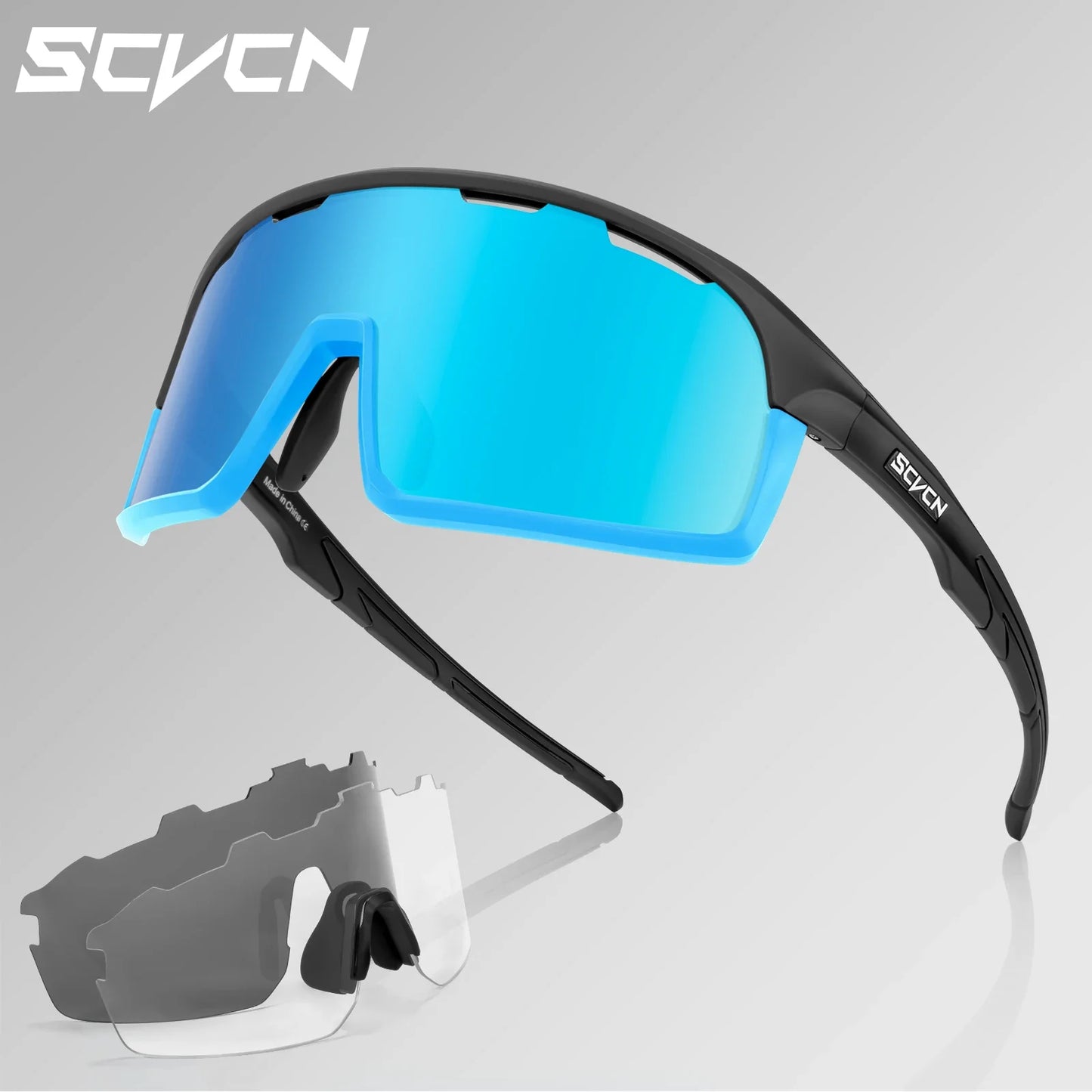 Scvcn-Cycling Sunglasses for Men and Women, UV400 Glasses, MTB Sunglasses, Sports Eyewear, Woman Goggles, Bicycle Eyewear, 2024