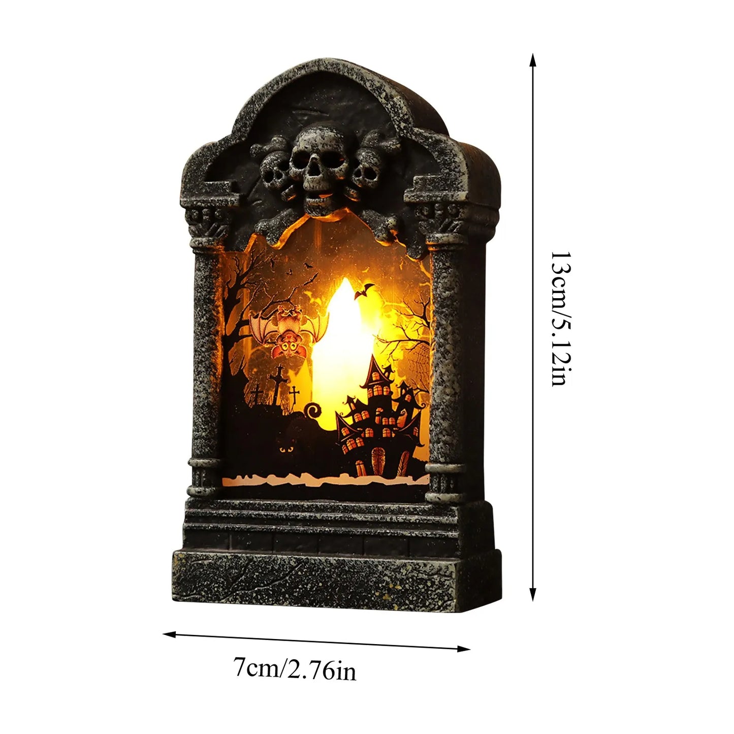 Halloween Headstone Light Halloween Party Decoration Lamp Decoration LED Graveyard Tombstone for Halloween Yards