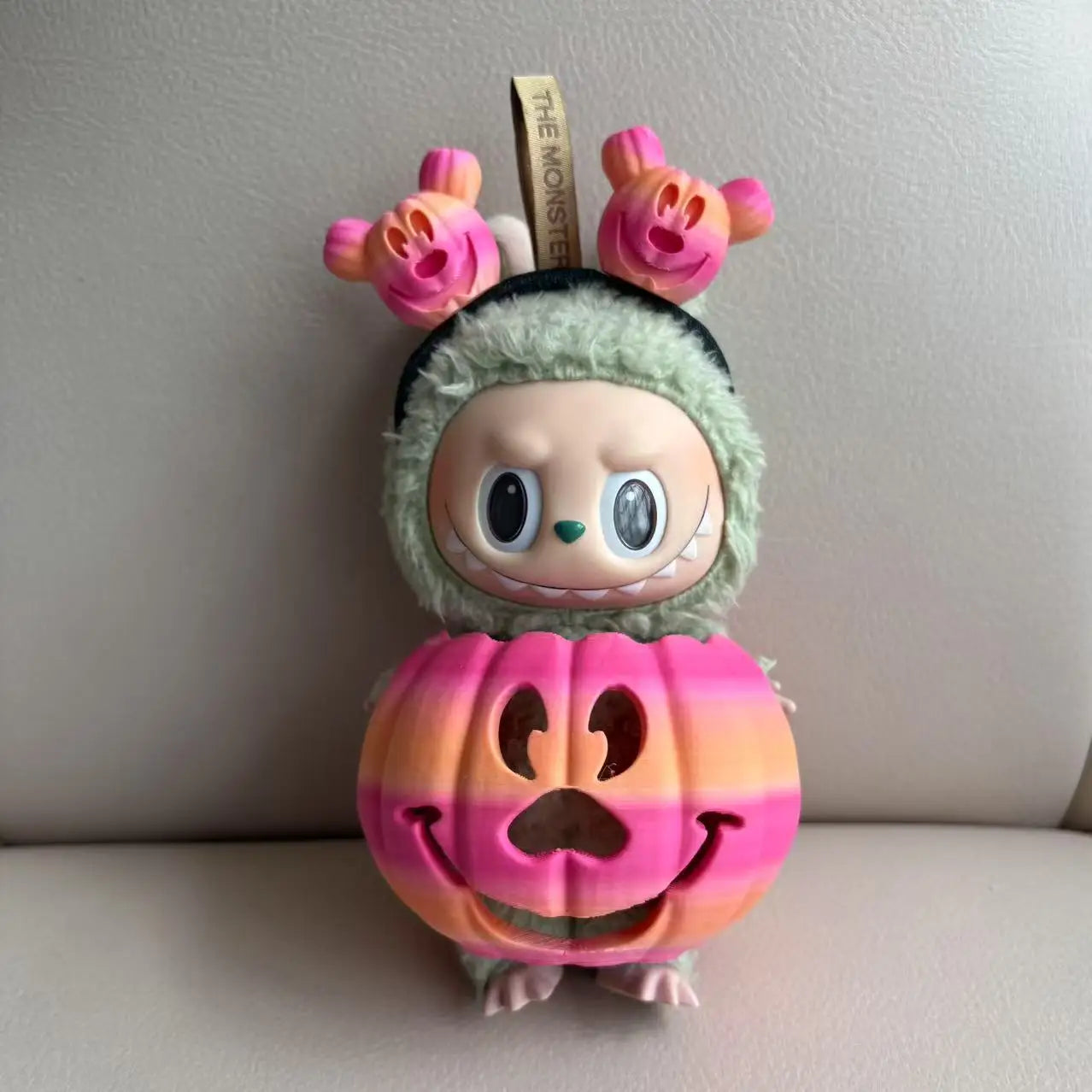 Clothes for Labubu Halloween Pumpkin Outfit Set for 1.0 3.0 Generation Vinyl Figure Collectible Decor Gift No Doll Included
