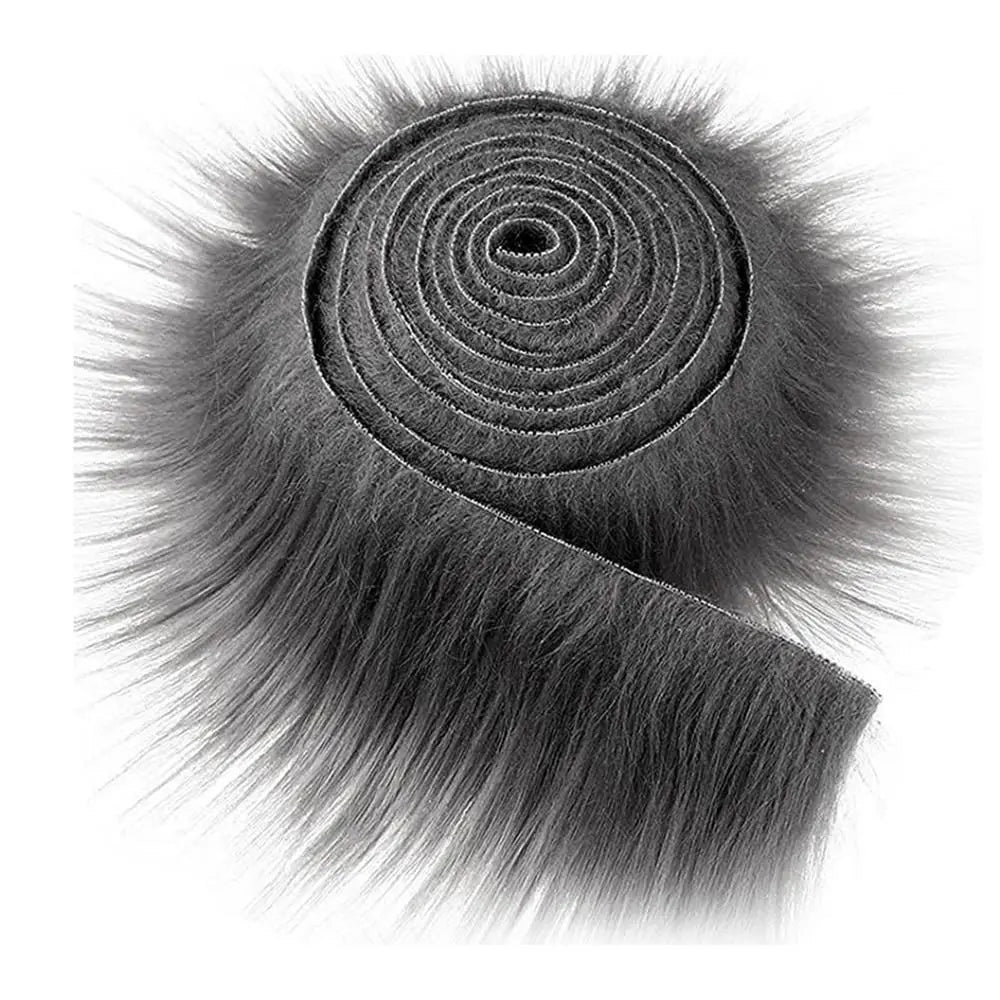1.5M Faux Furs Costume Diy Apparel Sewing Fluffy Trim Trimming Fabric Home Decoration Sewing Costume Plush Furs Stripe Gift