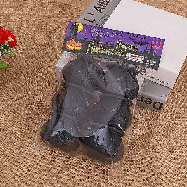 6pcs Halloween Cauldron Bucket Candy Pumpkin Mini Witch Black Pot Decor Buckets Bowl Witches Kettle Container