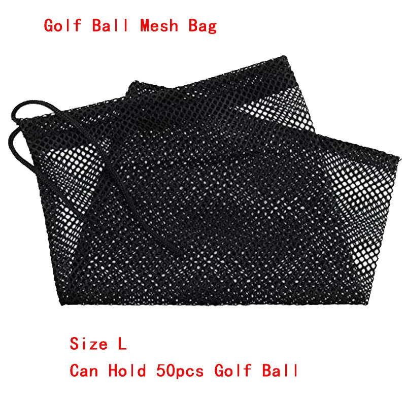 GOG Golf Mesh Net Bag Nylon Golf Tennis 12/25/50 Ball Carrying Drawstring Pouch Golf Bags Golf Accessories Indoor Outdoor Sports