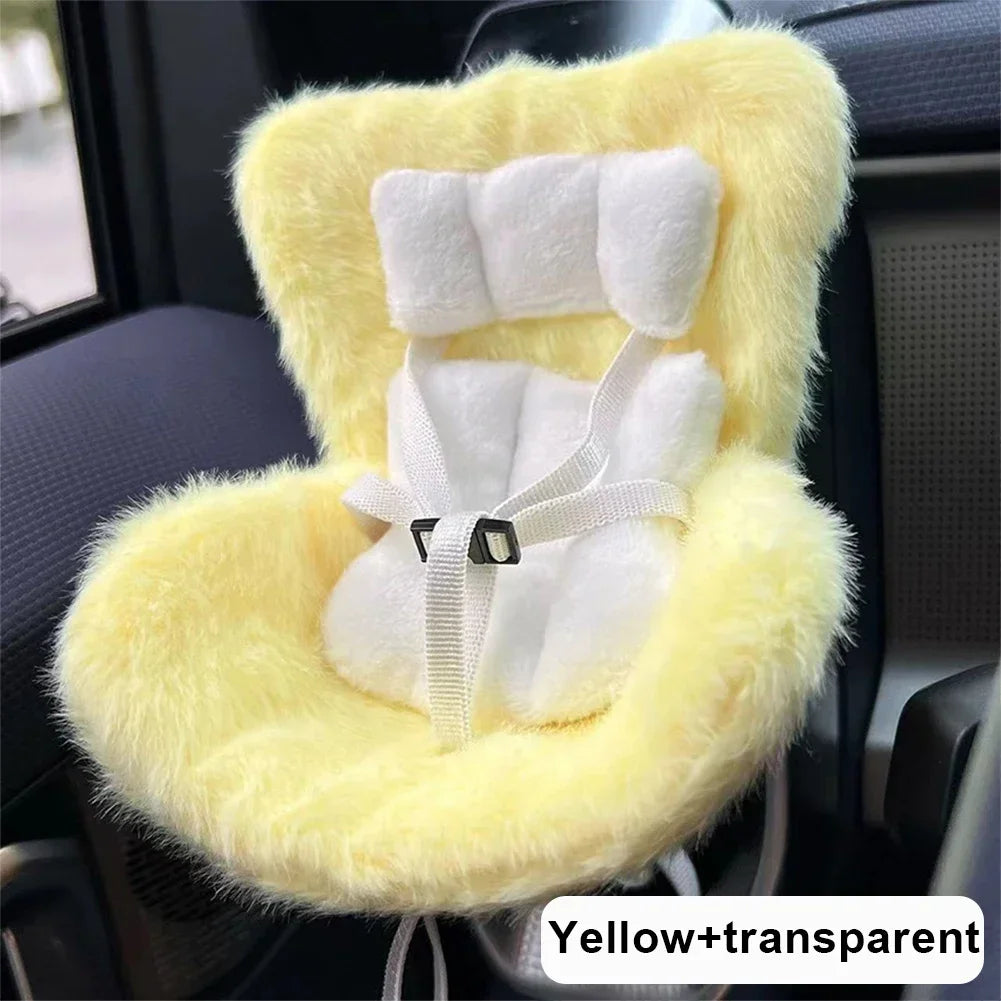 Suitable for 17cm Labubu Cute Doll Cute Car Safety Seat Car Air Outlet Decoration Car Interior Decoration Ornament