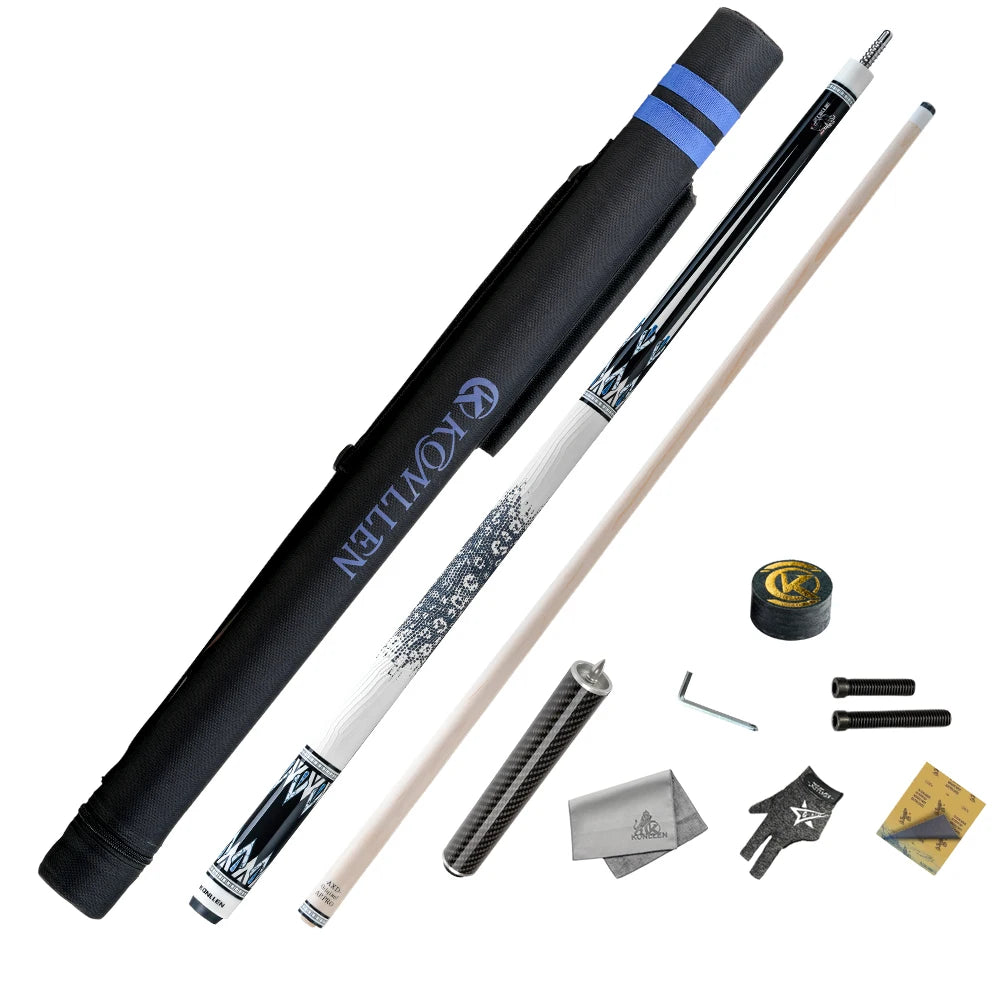 KONLLEN Pool Cue Stick Pro Taper Canadian Maple Billiard Pool Sticks for Adults With Low Deflection Shaft (10.5mm/11.5mm/12.5mm