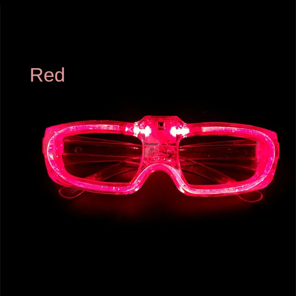 Sense of Future Science Technology LED Luminous Glasses Ins Popular Punk Goggles Party Christmas Colorful Light Shades Decor