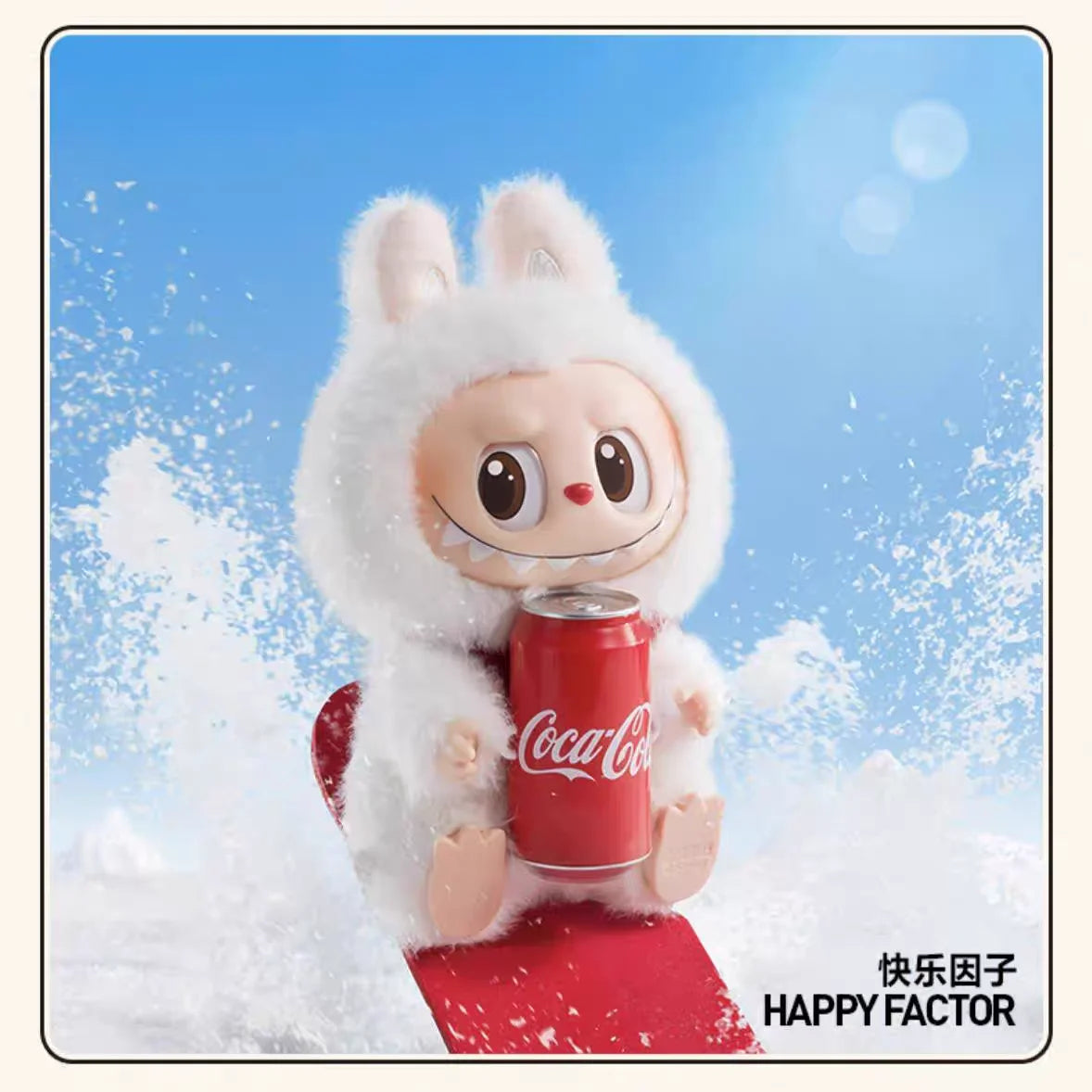 Labubu Coca Cola Vinyl Face Series Blind Box Third Generation Rubble Handmade Heartbeat Macaron Gift Collection Toy