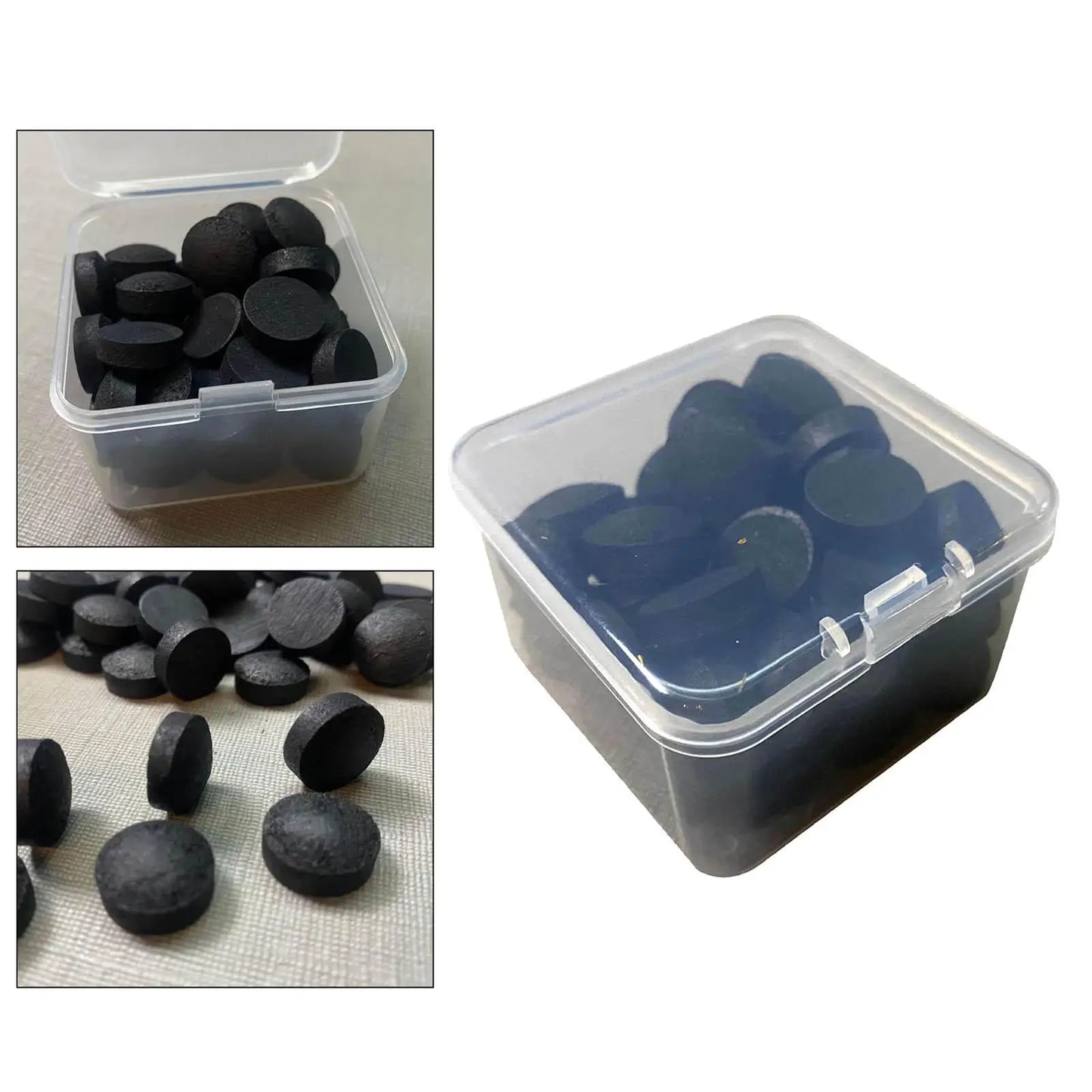 50x Leather Snooker Cue Tips Glue on Billiard Cue 0.55in for Billiard Accessories