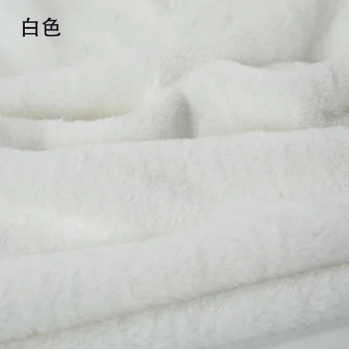40x50cm Faux Rabbit Fur Fabric 8mm Encrypted Soft Fur Short Plush 100% Polyester Handmade DIY Clothing Home Textiles Scarf Doll