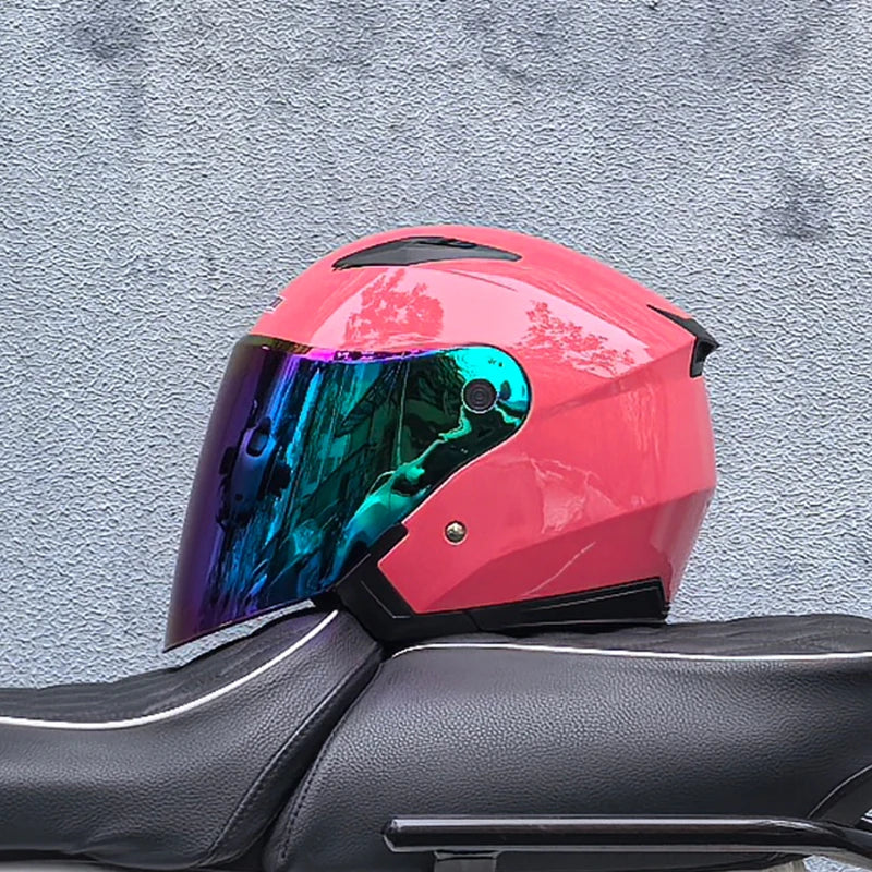 Genuine JieKai Motorcycle Helmet Unisex Scooter Motos Helmets Casco Capacete With Dual Lens