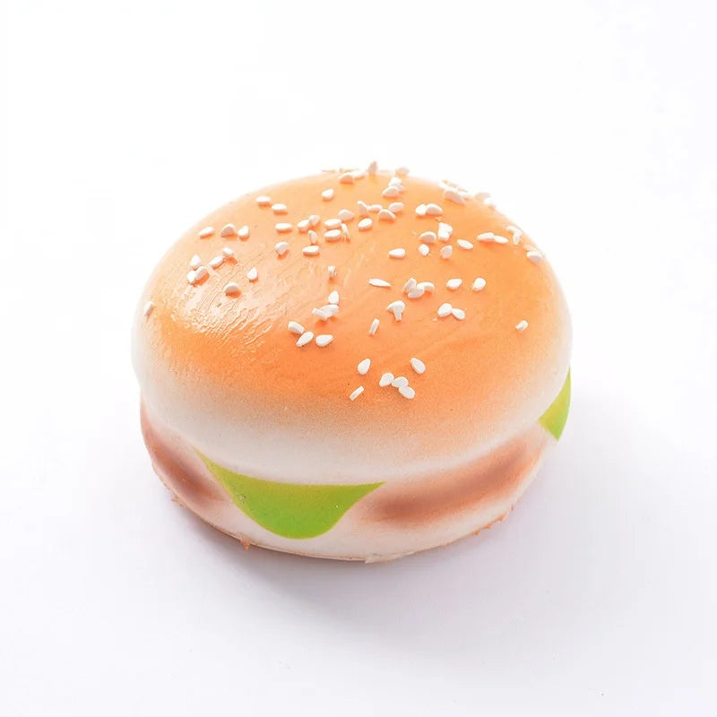Creative Simulation Bread Toast Donuts Squeeze Stress Relief Toys Spoof Artificial Bread Simulation Food Desktop Decoration