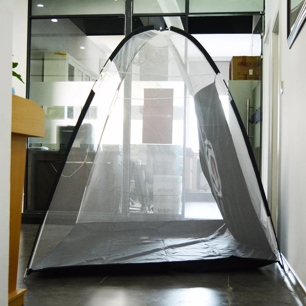 Foldable Golf Practice Net Indoor Outdoor Tent Garden Grassland Golf Hitting Cage Training Aid Trainer Golf Sports Equipment