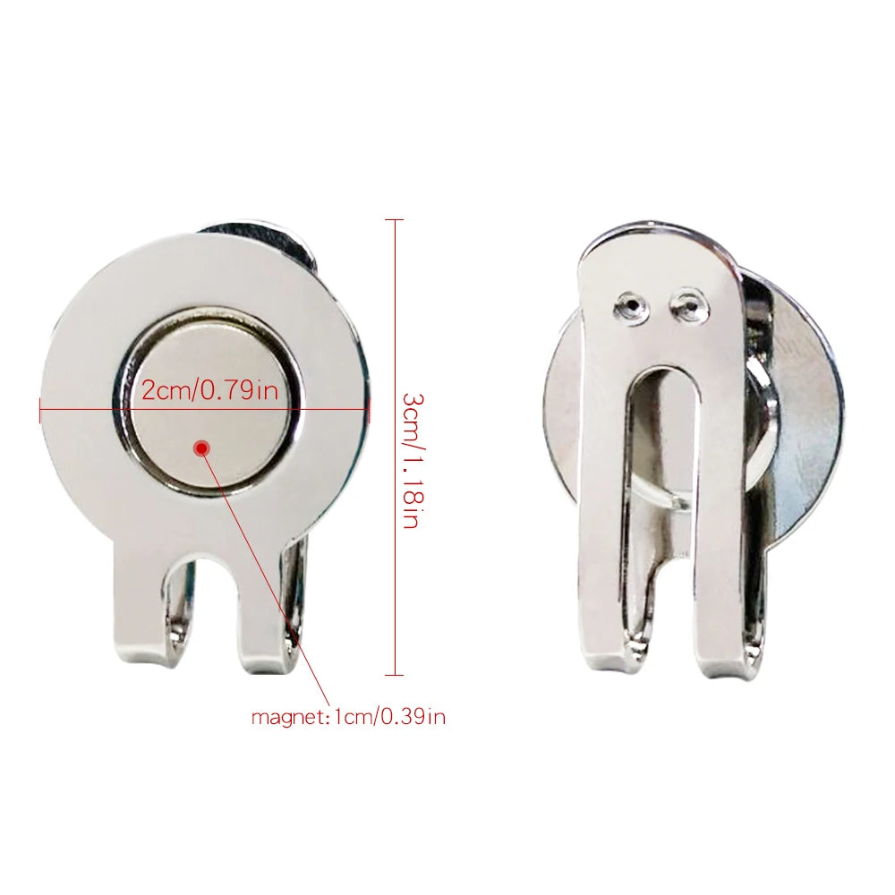 Pack of 6 Pcs One Putt Design Golf Ball Mark Plus Magnetic Golf Hat Clip Golf Marker Drop Ship