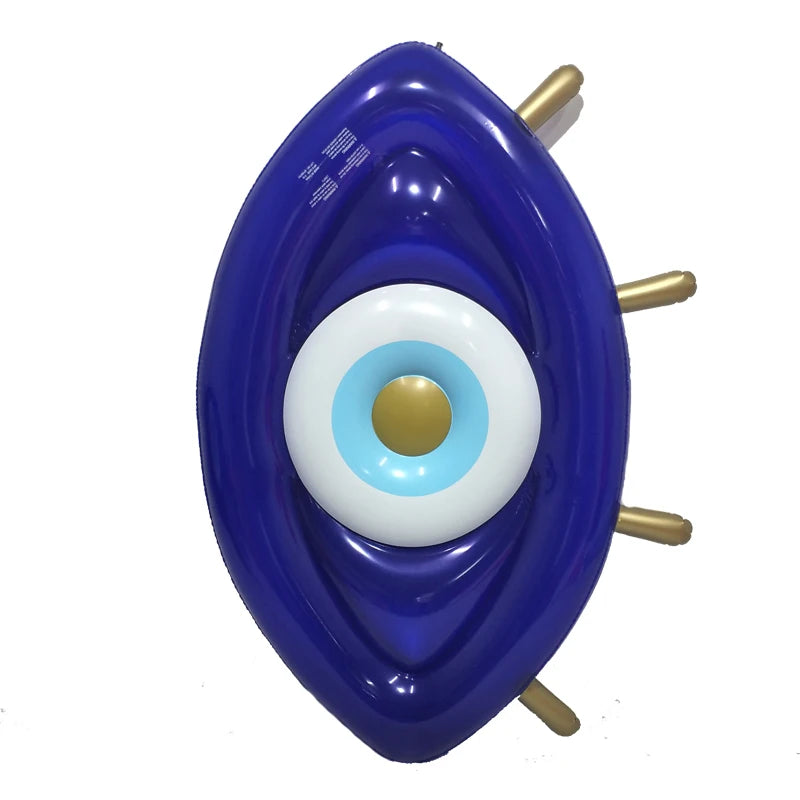 2022 Newest Giant Inflatable Eyeball Pool Float Lie on Greek Eye Floating Mattress Pool Lounge for Beach Floaty Summer Fun Toys