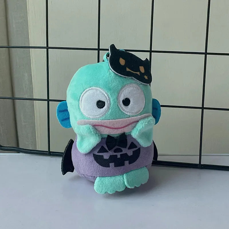 2023 New Sanrio Cinnamoroll Kuromi Halloween Cape Plush Pendant Doll Cute Doll School Bag Ornament Keychain Children's Gift