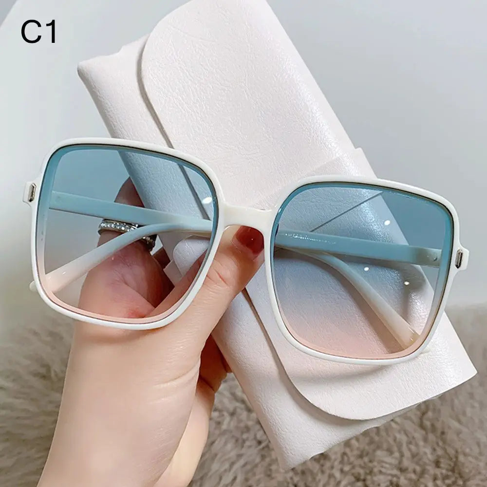 2022 Black Square Oversized Sunglasses Square Glasses Personalized Cat Eyes Colorful Sunglasses Trend Versatile Sunglasses UV400