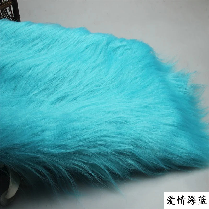 4 Kinds of Purple 12cm Long Pile Fur Faux Fur Fabric Soft Plush Faux Fur Fabric Sewing DIY Toy Home Background Decoration Cloth