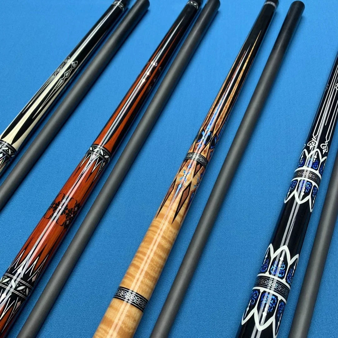 New Design Superior Quality High Technic Fiber Carbon Graphite Shaft Billiard Pool Cue Stick With Mini Extension Butt