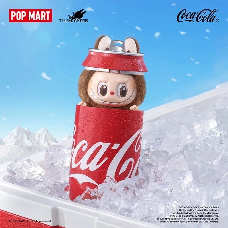 Labubu Coca-Cola Enamel Face Series Blind Box Labubu Three Generations of Figure Heart Macaron Gifts