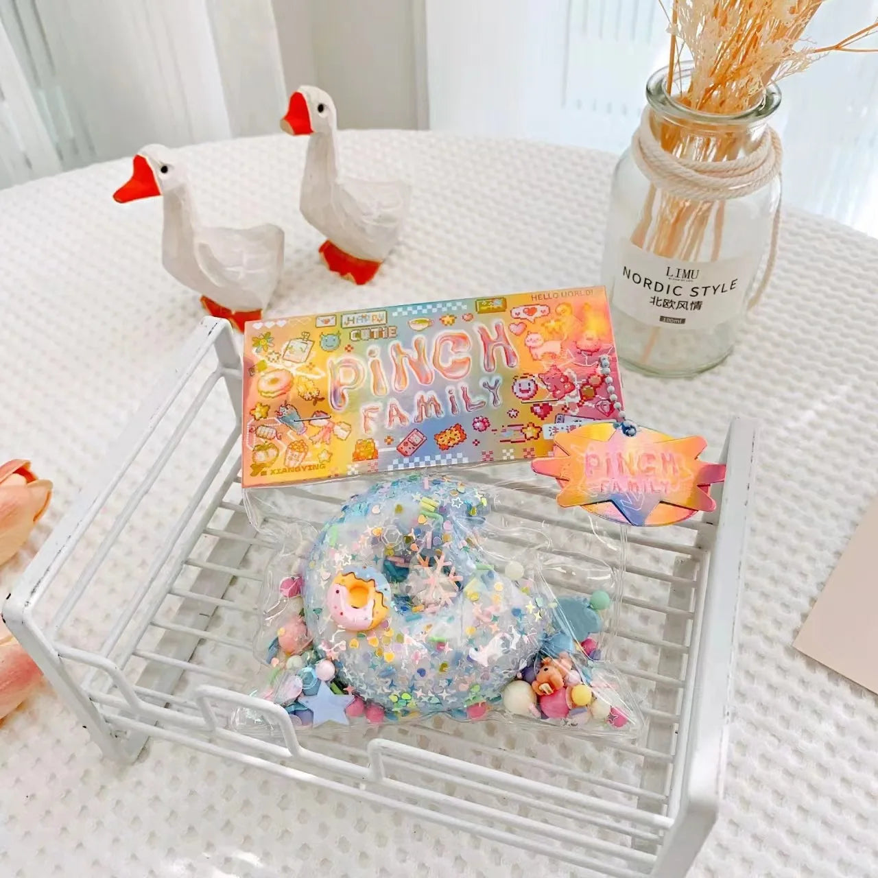 Donut Squishy Toy Candy Toy Squeezing Toy Soft Glue Decompression Donut Fun Pressure Reduction Toy