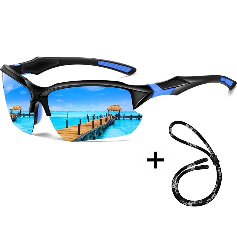 2024 Sports Polarized Sunglasses for Men Cycling Running Fishing UV400 Sun Glasses Lightweight Outdoor Goggles