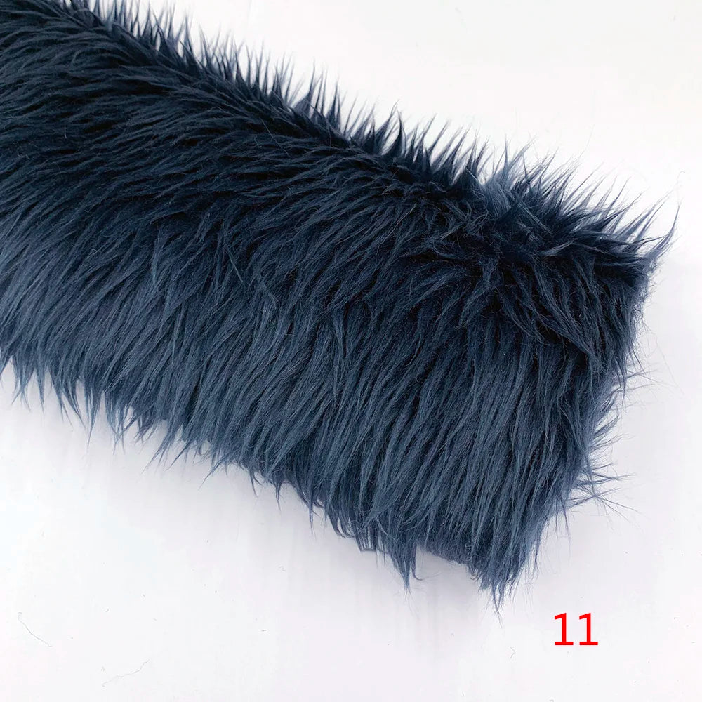 3cm Pile Length Artificial Plush Fox Fur Fabric for Making Cotton Doll Hair 40x45cm Falling Water Plush Fabric Sewing Material