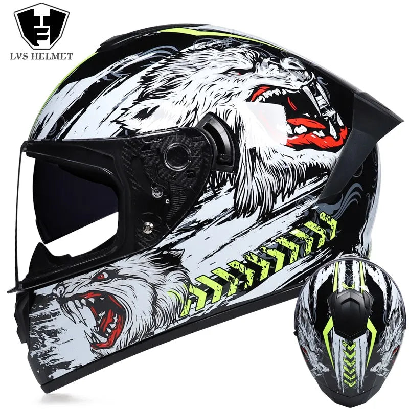 Men Motorcycle Helmet Women Full Face Warm Winter Motor Bike Moto Scooter Motorbike Helmets