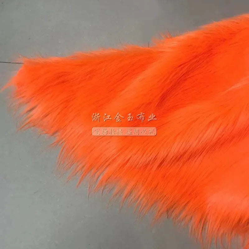 White Long Fur Long Hair Plush Fabric Fur by the Meter for Clothes Upholstery Toys Coats Doll Sewing Soft Green Faux Fur Cloth