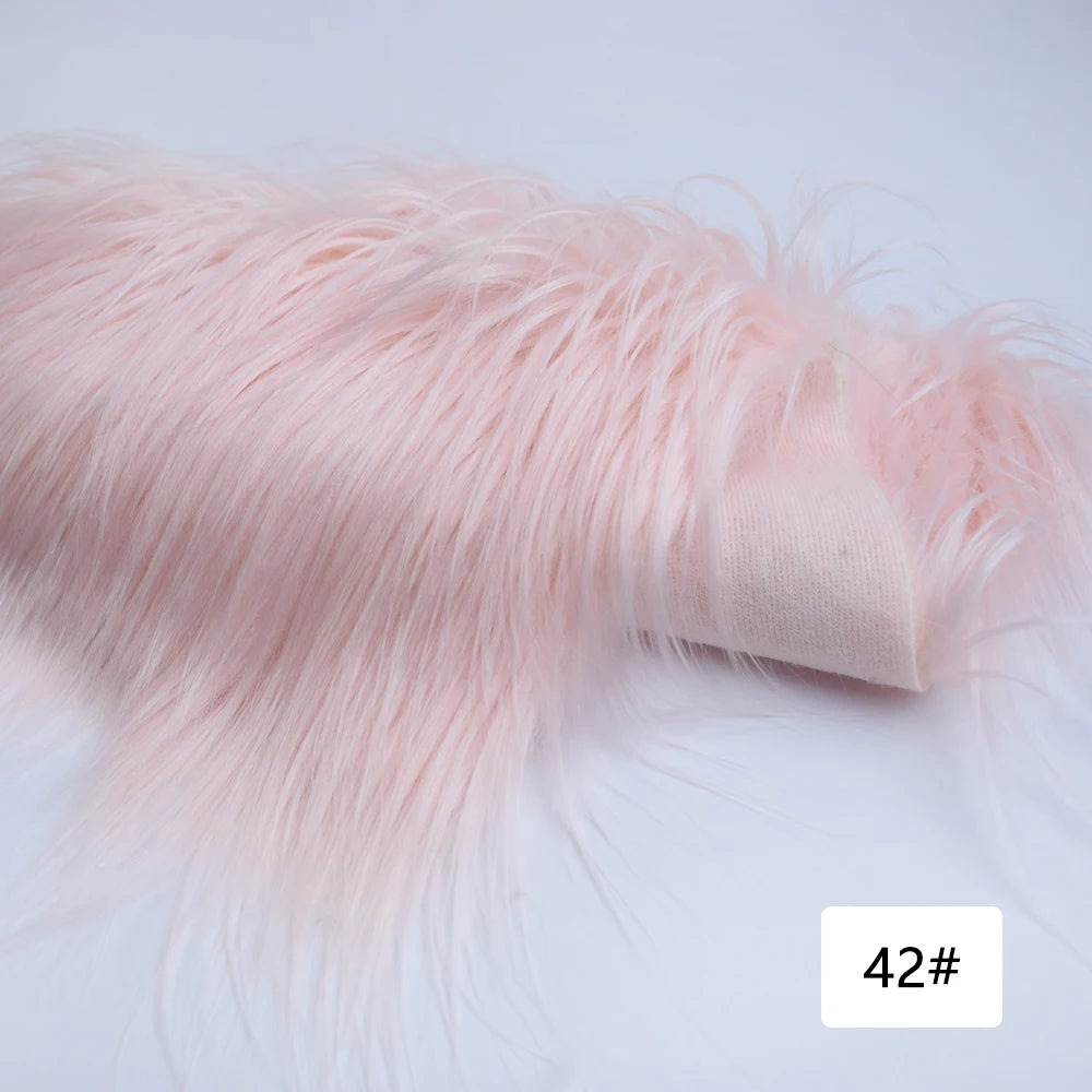 Faux Fur Fabric 46 Colors 160x50cm 8cm Soft Long Plush Handmade Doll/Clothing Shaggy Fabric