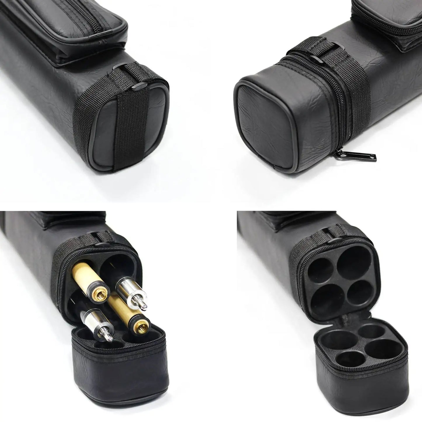 New 2/4Holes Pool Cue Case Snooker Club With Divider Billiard Pool Cue Stick Carrying Bag Billiard Case Accessories