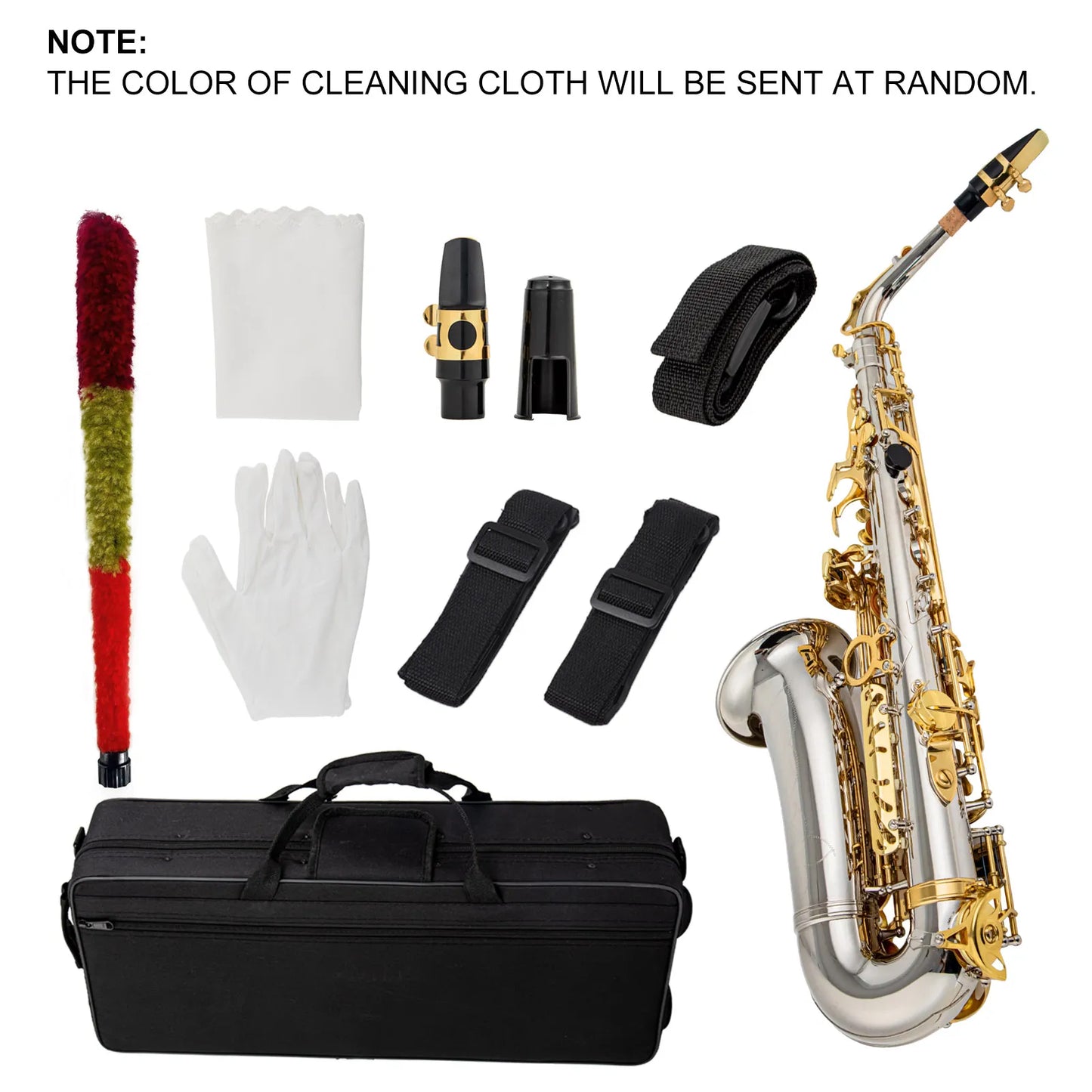 E-Drop Alto Saxophone Wind Instrument Suitable for Beginners Adult Test-Grade Performance-Grade Saxophone Accessories Complete