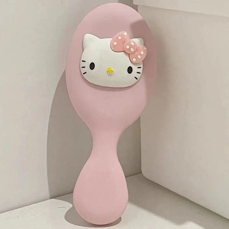 Sanrio Serie Kuromi Portable Anime Air Cushion Comb Hello Kitty Cartoon Comb Girl Hair Care Knot Proof Comb Birthday Gift Toy