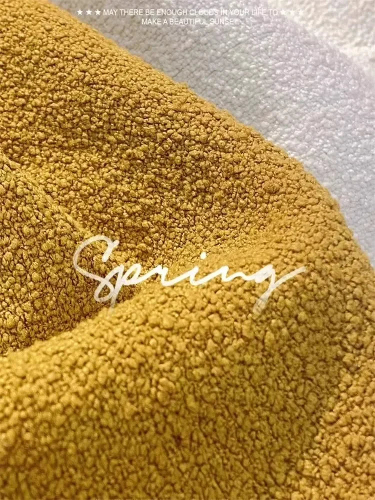 Stretch Fabric Fur Plain by the Meter for Children's Clothes Dolls Sewing Winter Coats White Teddy Hair Plush Cloth Smooth Drape