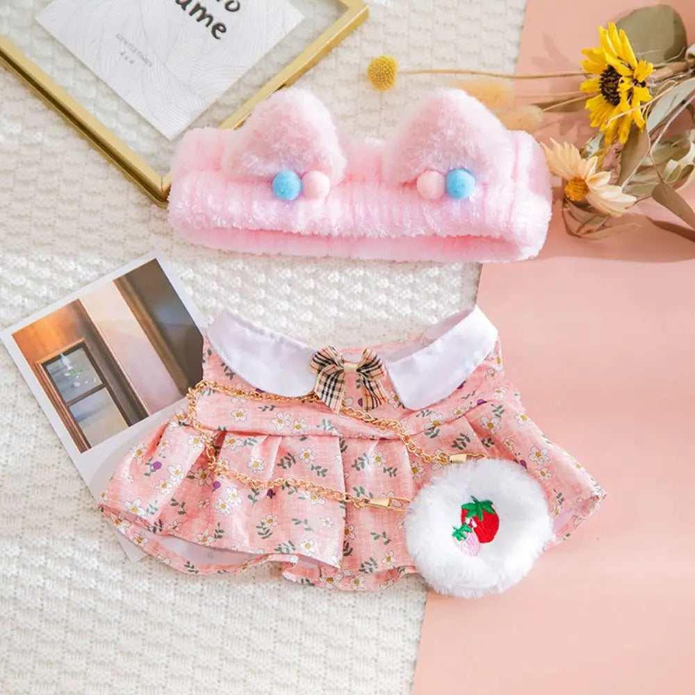Doll Cloth Accessories LaLafanfan Cafe Clothes Dress Up DIY Clothing Yellow Duck Clothes 30cm Kawaii Plush Clothes Dolls