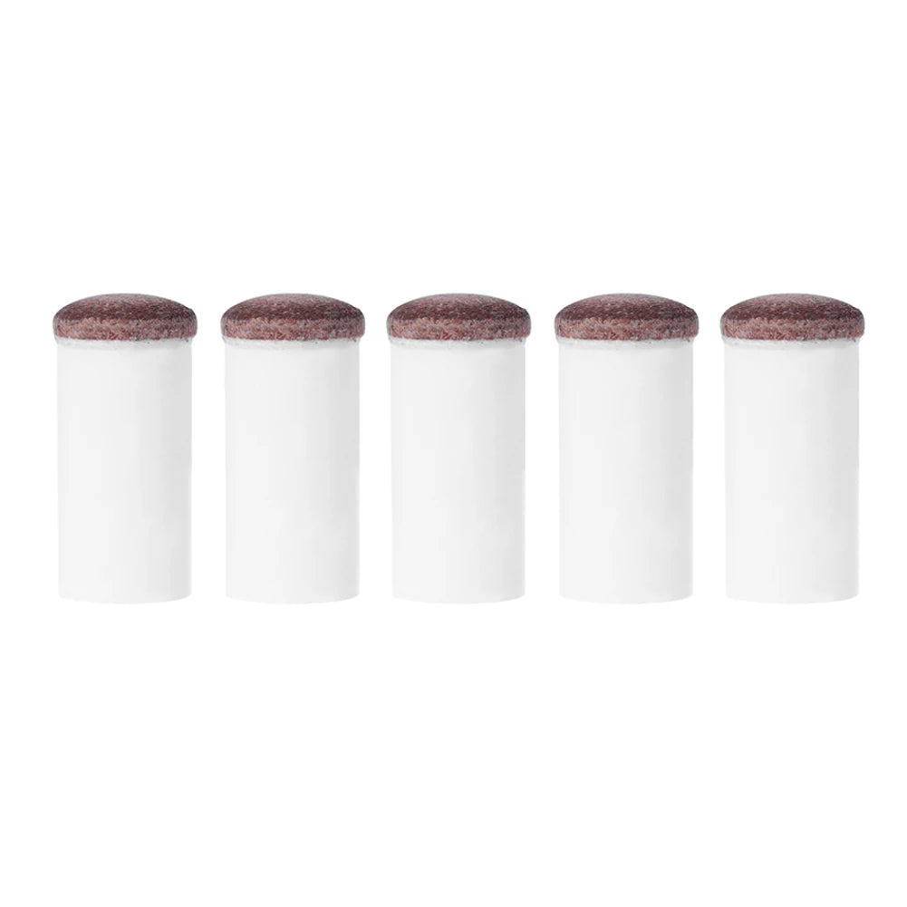 5pcs Slip-On Pool Cue Tips Plastic Snooker Cue Ferrule Billiard Accessories 11mm/13mm