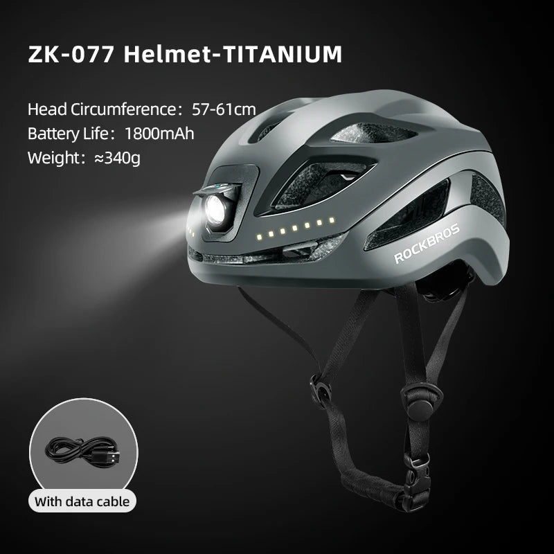 ROCKBROS Light Cycling Helmet Bike Ultralight Helmet Electric Bicycle Helmet Mountain Road Bicycle MTB Helmet Bike Helmet Light