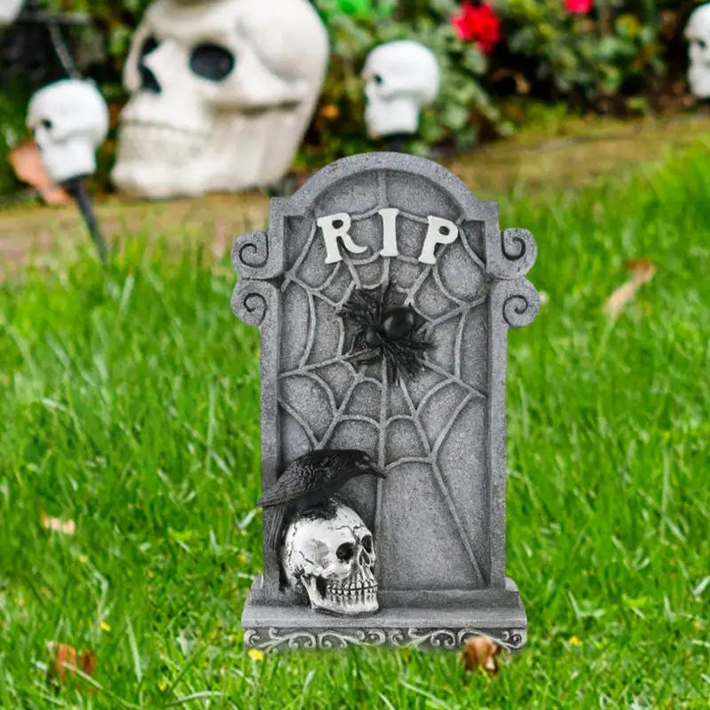 Halloween Graveyard Decorations Tombstones Halloween Decor Scary Gravestones Headstones Props for Crafts Signs Exterior Ground