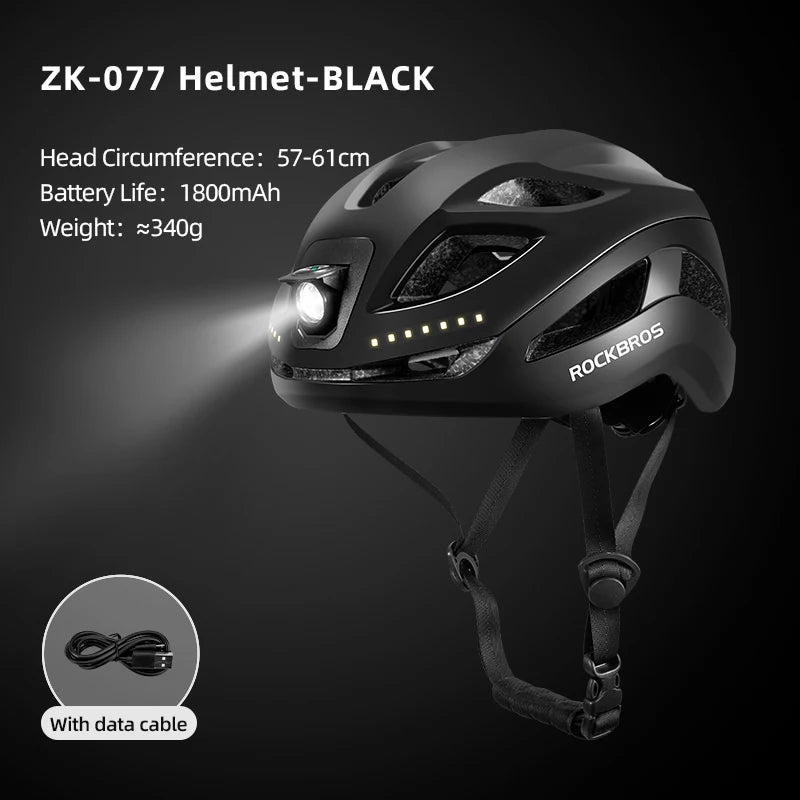 ROCKBROS Light Cycling Helmet Bike Ultralight Helmet Electric Bicycle Helmet Mountain Road Bicycle MTB Helmet Bike Helmet Light