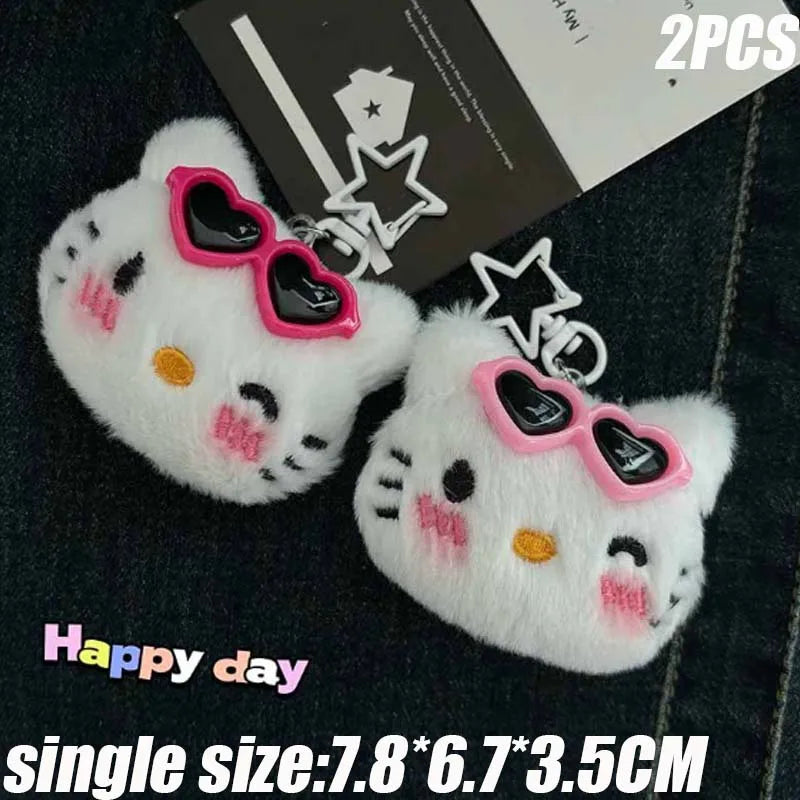 Hello Kitty Novelty Alternative Halloween Creative Plush Toy Scary Style Friend Gift Clown Plush Doll Kawaii Stitch Plush